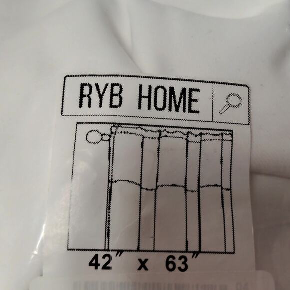 White Short Curtains 42x63 Room Darkening Thermal Insulated Drapes 2 Panels - Picture 7 of 11